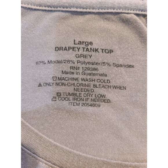 Unknown brand large women's gray drapey tank top - Picture 4 of 6